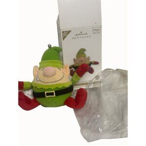 Hallmark Keepsake Silly Sounds Elf Ornament With‎ Sound Magic For Christmas Tree